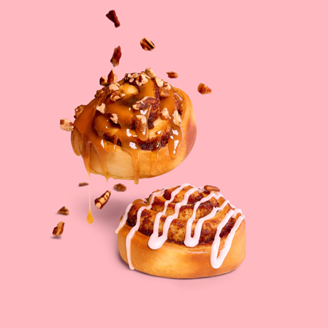 Oops, just dropped… de Cinnamon Roll Pecan Caramel 