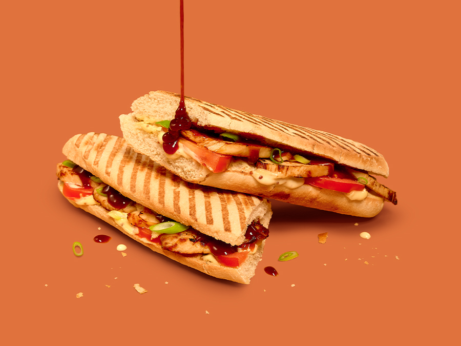 Panini chicken BBQ Panos