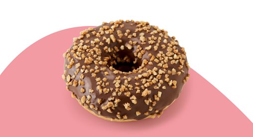 Gevulde donut cacao-hazelnoot - Gevulde donut cacao-hazelnoot