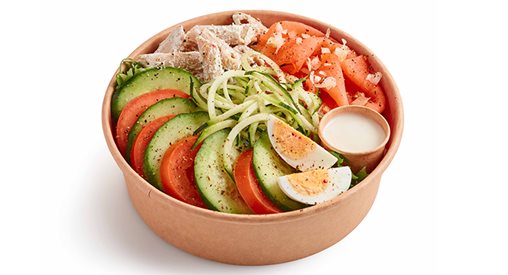 Gerookte zalm salade - Gerookte zalm salade