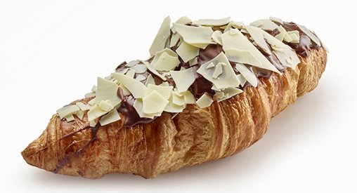 Croissant aux pétales de chocolat blanc - Croissant aux pétales de chocolat blanc