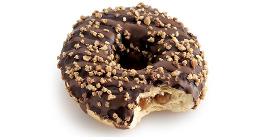 Gevulde donut met caramel - Gevulde donut met caramel